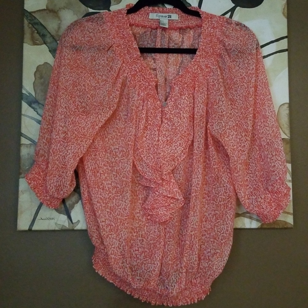 Forever 21 sheer blouse
